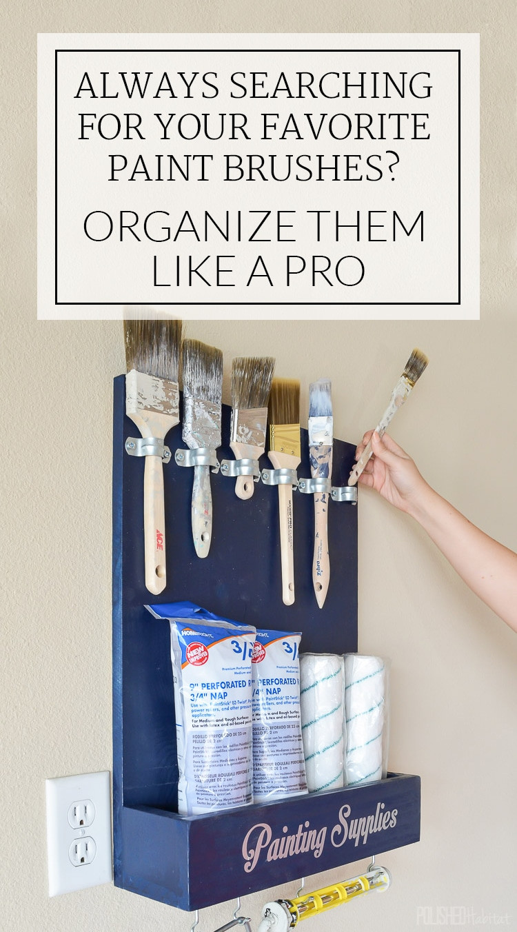 Best ideas about DIY Paint Brush
. Save or Pin DIY Paint Brush Holder Garage Organization Polished Now.