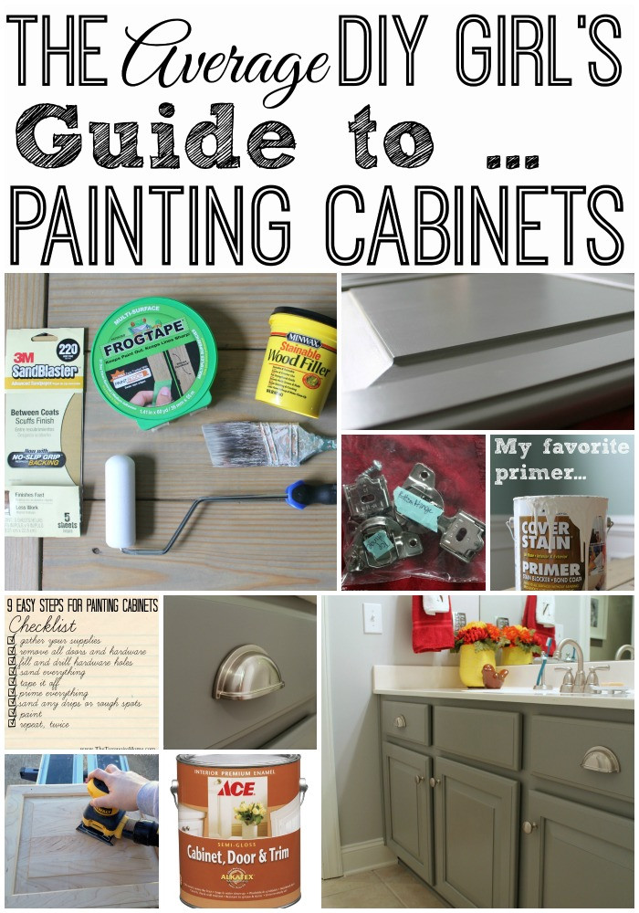 Best ideas about DIY Paint Cabinets
. Save or Pin The Average DIY Girl s Guide to Painting Cabinets Now.