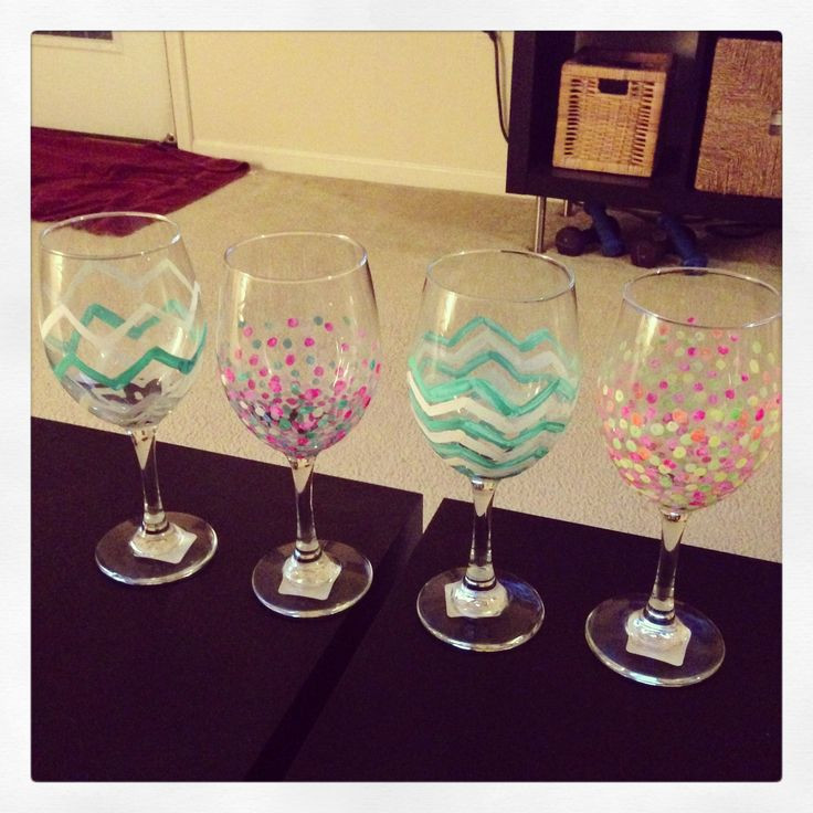 Best ideas about DIY Paint Wine Glasses
. Save or Pin DIY wine glasses with acrylic paint Now.