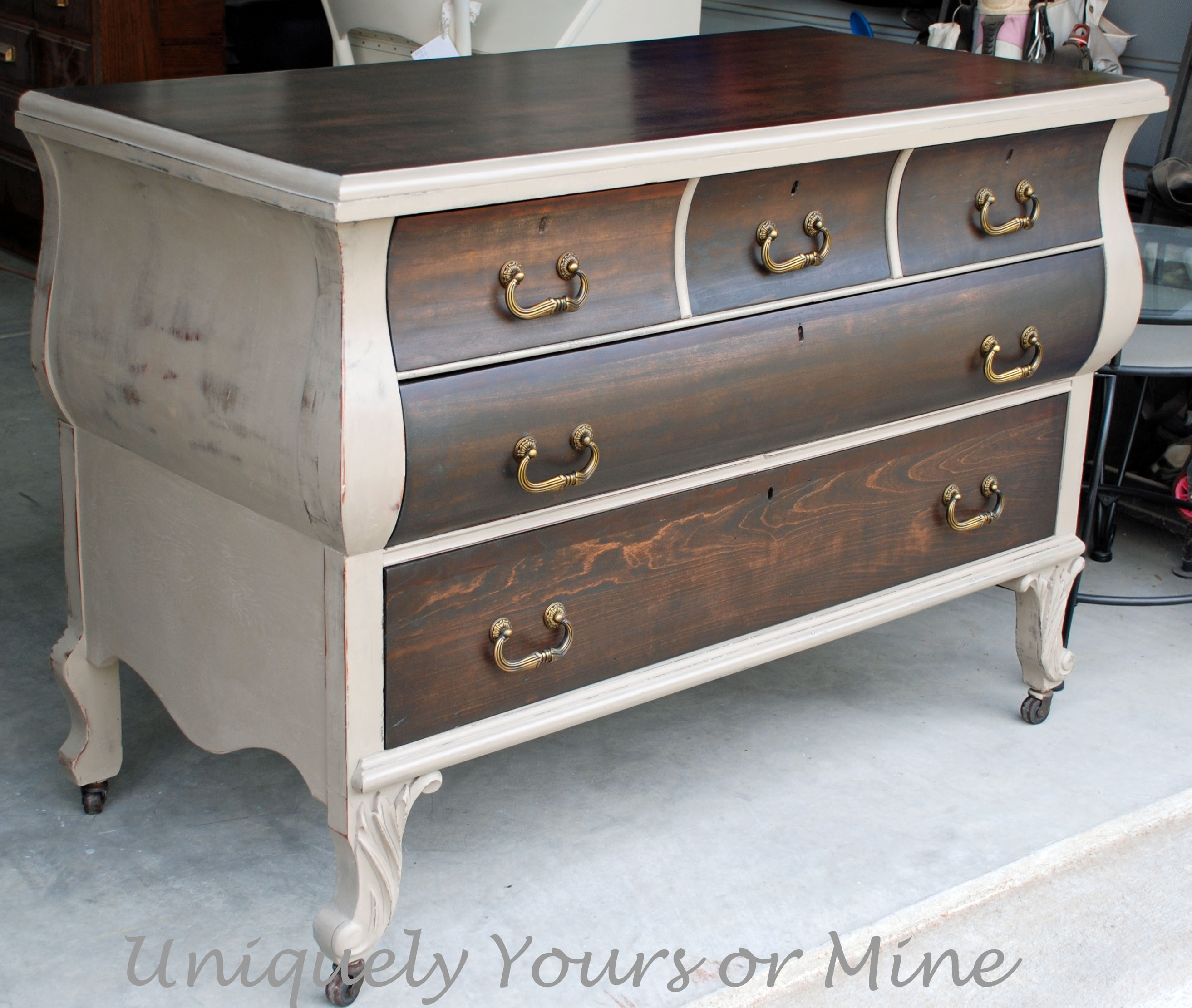 Best ideas about DIY Painted Dressers
. Save or Pin Beautiful Wood Finish and A plimentary Paint for Contrast Now.