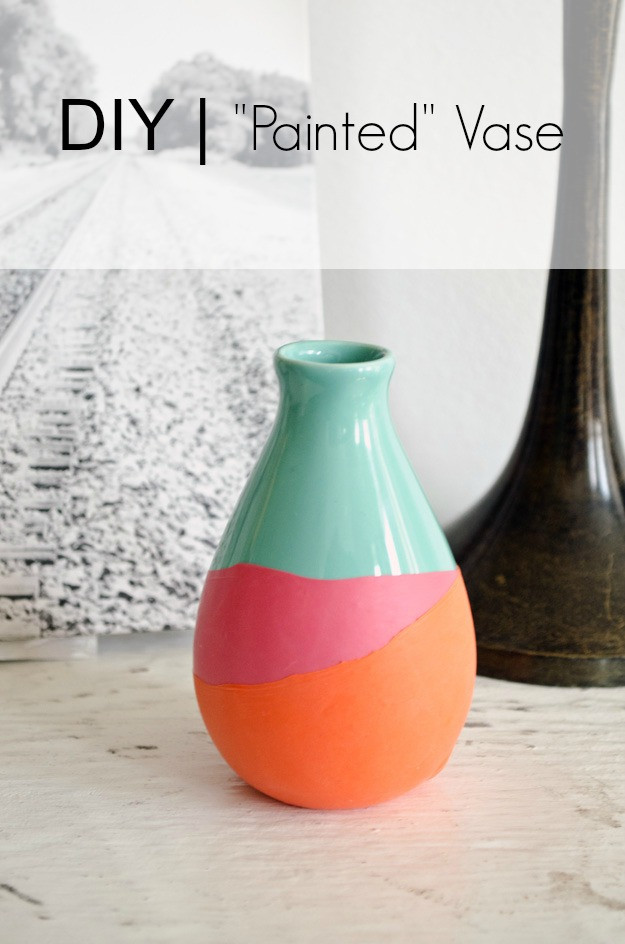 Best ideas about DIY Painted Vases
. Save or Pin DIY "Painted" Vase Happiness is Creating Now.