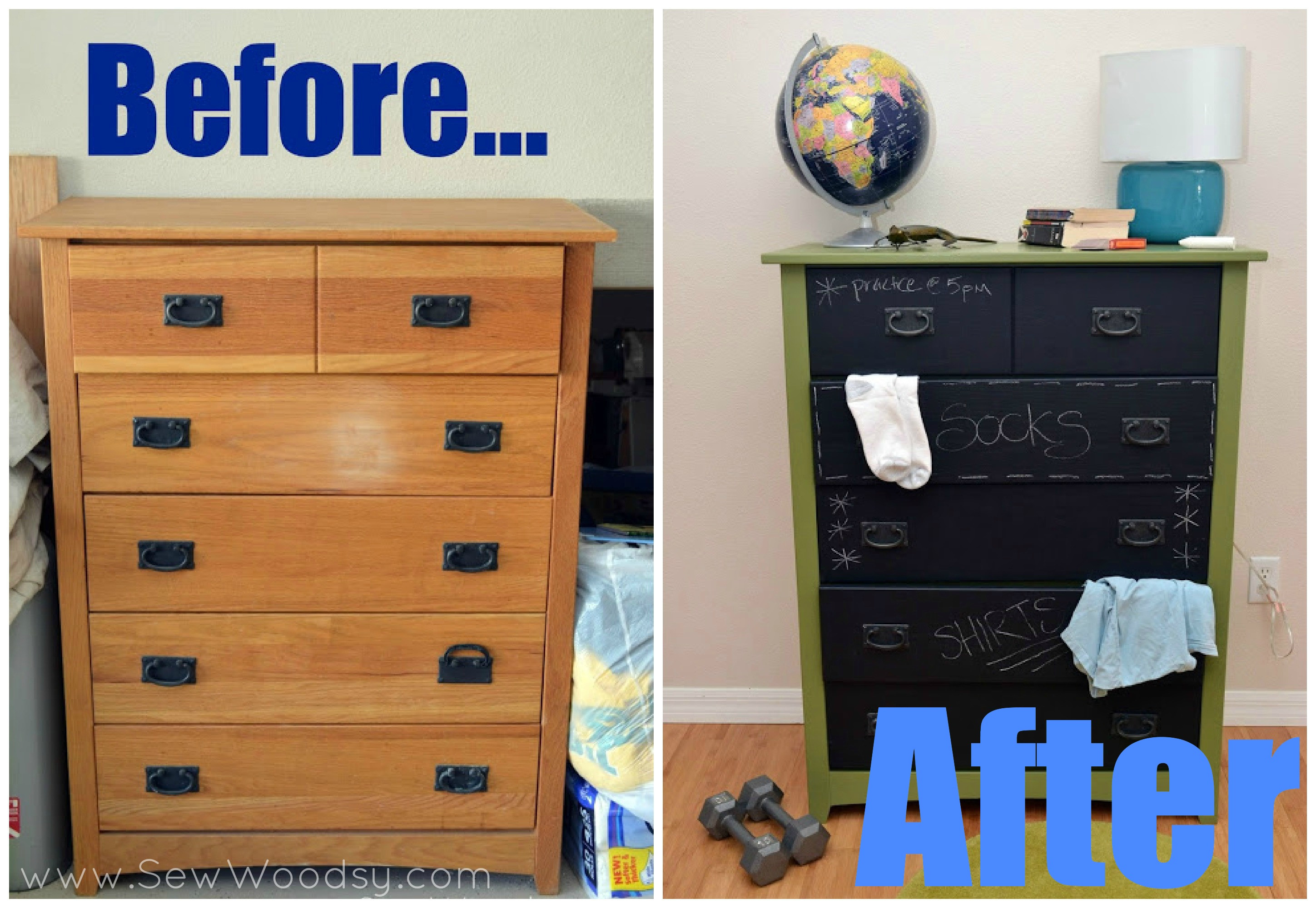 Best ideas about DIY Painting Dresser
. Save or Pin DIY Chalkboard Painted Dresser Sew Woodsy Now.