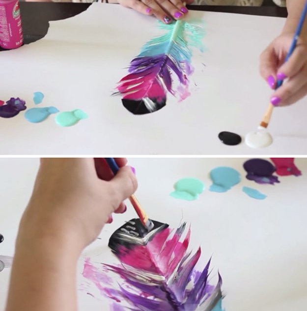 Best ideas about DIY Painting Projects
. Save or Pin How to Paint Feathers DIY Projects Craft Ideas & How To’s Now.