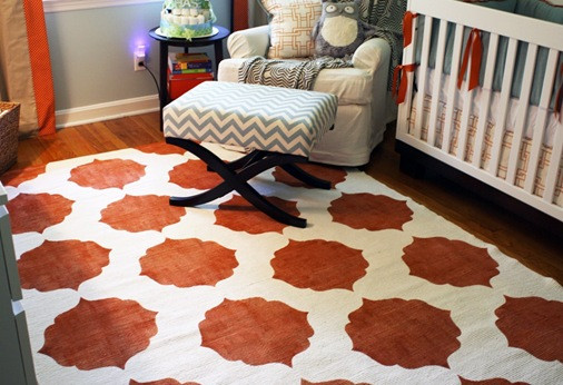Best ideas about DIY Painting Rugs
. Save or Pin charm home Chase’s Nursery – diy pAINTED iKEA Rug Now.