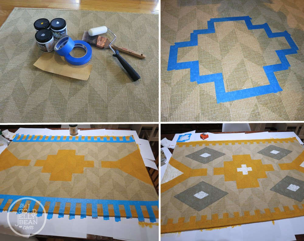Best ideas about DIY Painting Rugs
. Save or Pin DIY Painted Kilim Rug Now.