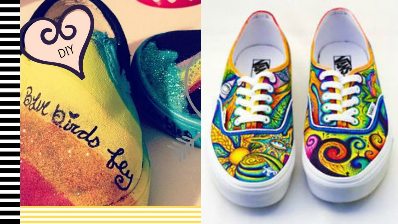Best ideas about DIY Painting Shoes
. Save or Pin DIY Painted Shoes 2 Minute Tutorials Now.