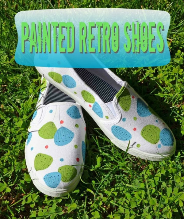 Best ideas about DIY Painting Shoes
. Save or Pin DIY Painted Retro Shoes with craft paint and fine tip Now.