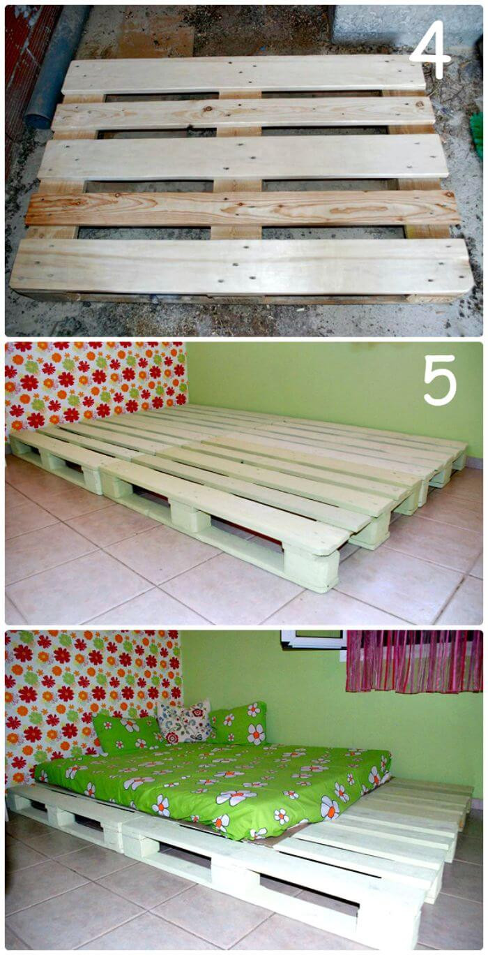 Best ideas about DIY Pallet Bed Frame Instructions
. Save or Pin 11 Pallet Bed Ideas Step By Step Pallet Bed Frame Now.