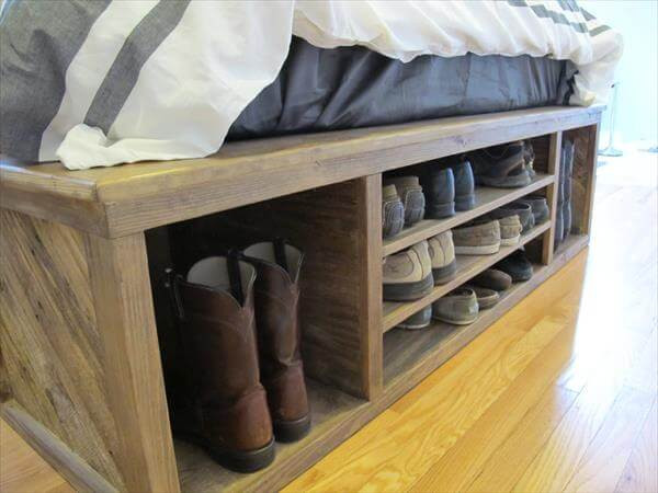 Best ideas about DIY Pallet Bed With Storage
. Save or Pin DIY Pallet bed with Storage and Headboard Now.