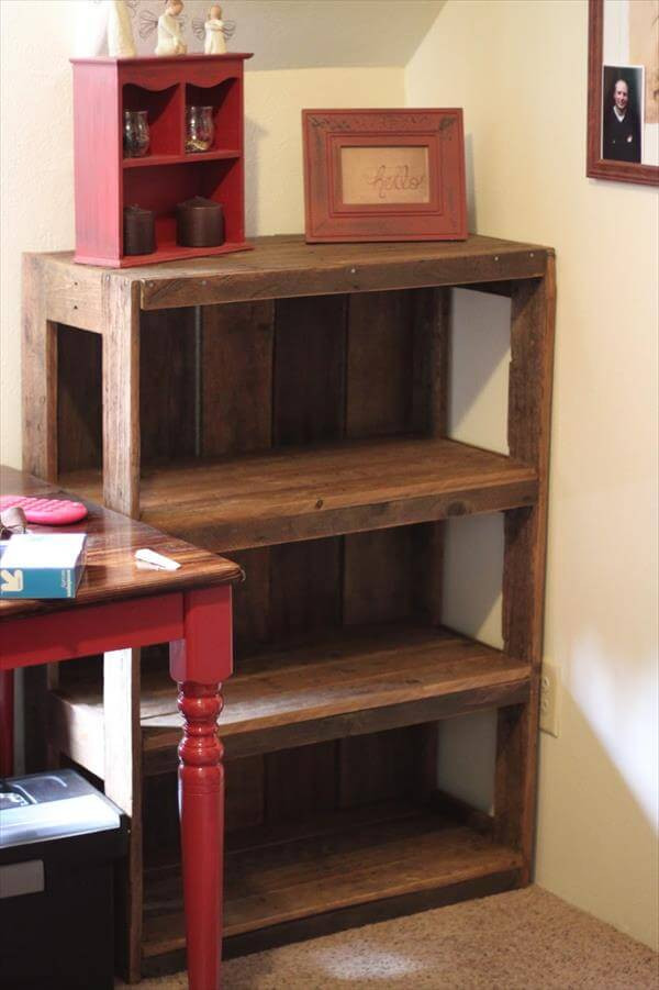 Best ideas about DIY Pallet Bookshelf
. Save or Pin DIY Wood Pallet Bookshelf Tutorial Now.