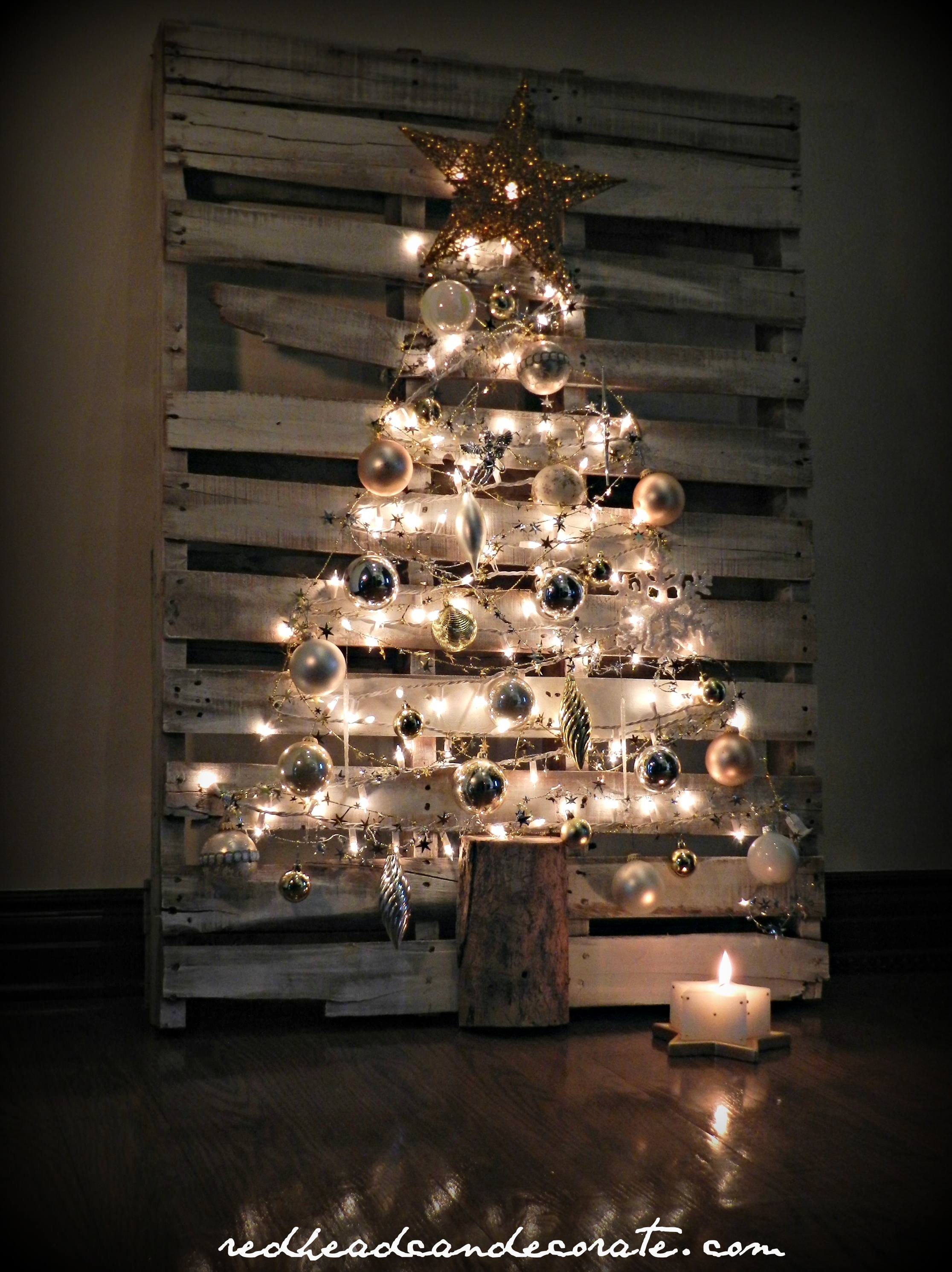 Best ideas about DIY Pallet Christmas Tree
. Save or Pin Pallet Christmas Tree Redhead Can Decorate Now.