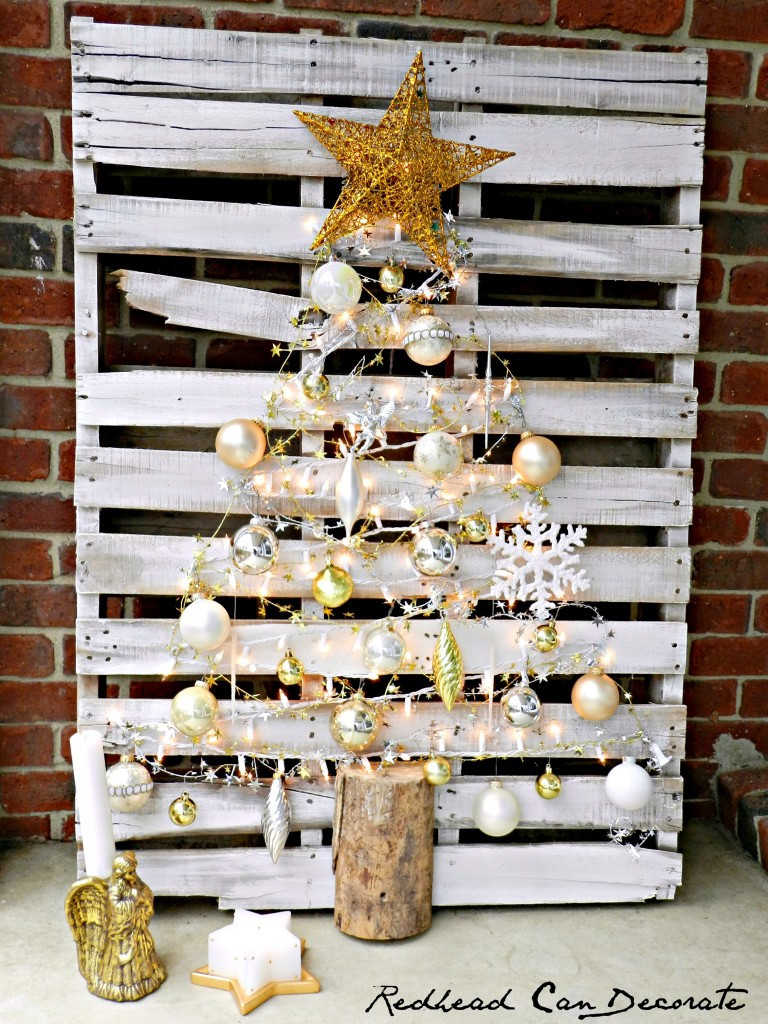 Best ideas about DIY Pallet Christmas Tree
. Save or Pin Silver and Gold Holiday Crafts DIY Sand and Sisal Now.