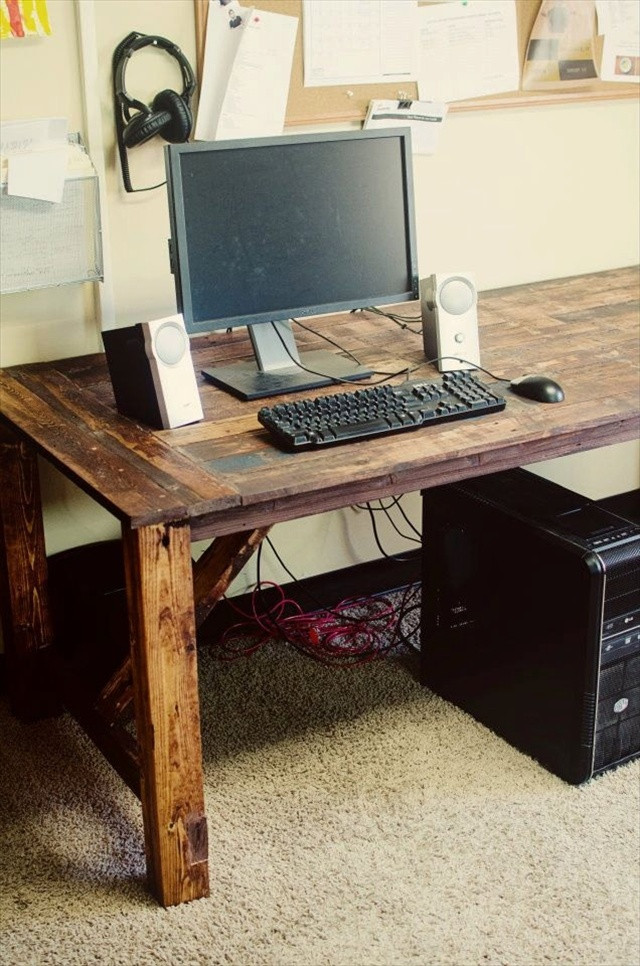 Best ideas about DIY Pallet Desk
. Save or Pin 16 Ideas for a Useful Pallet Desk from Recycled Pallets Now.