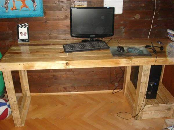 Best ideas about DIY Pallet Desk
. Save or Pin DIY Pallet puter Desk Now.