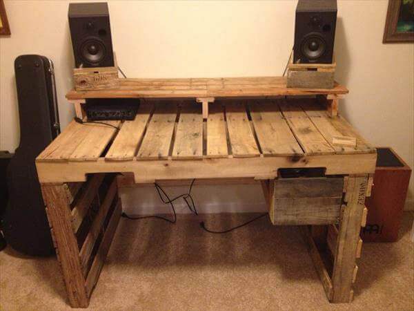 Best ideas about DIY Pallet Desk
. Save or Pin DIY Pallet Desk with Drawers Now.