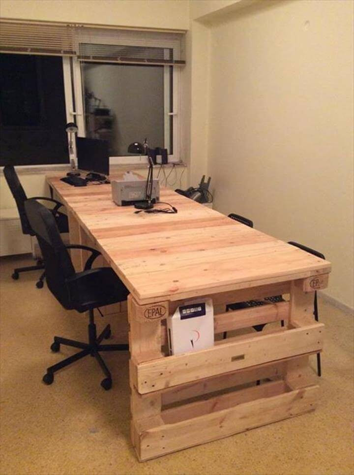 Best ideas about DIY Pallet Desks
. Save or Pin Wood Pallet fice puter Desk Now.