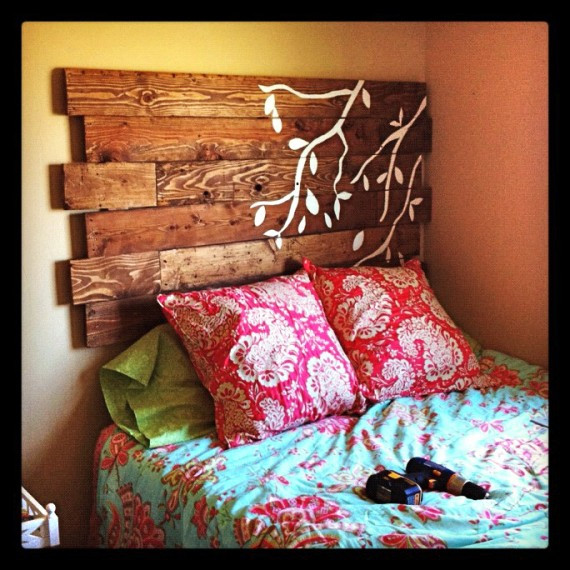 Best ideas about DIY Pallet Headboard
. Save or Pin DIY Headboard From Wooden Pallets Now.