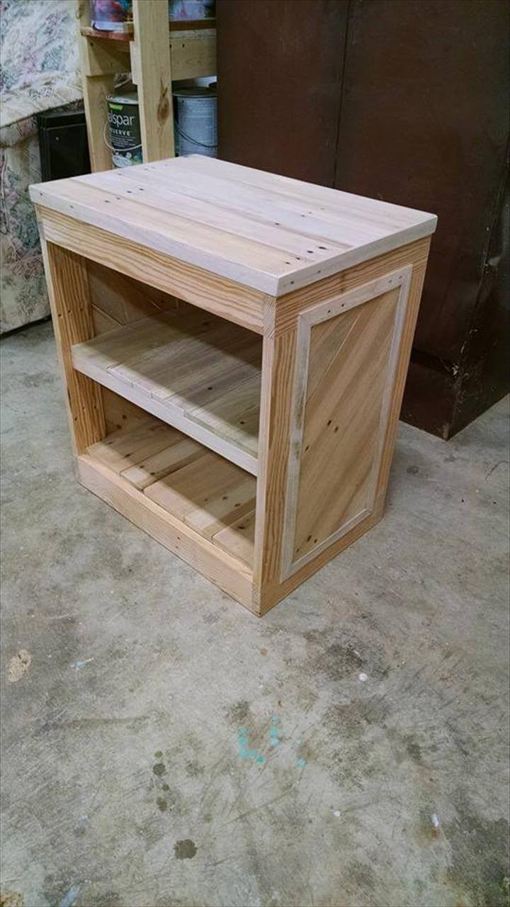 Best ideas about DIY Pallet Nightstand
. Save or Pin DIY Pallet Nightstand or Side Table Now.