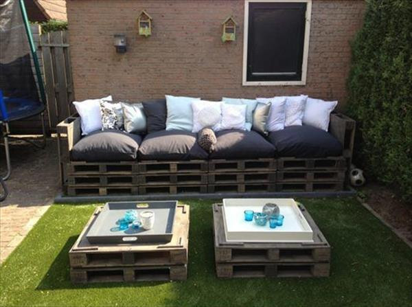 Best ideas about DIY Pallet Outdoor Furniture
. Save or Pin DIY Outdoor Pallet Wood Sofa Now.