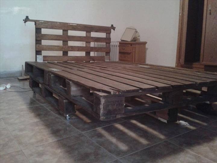 Best ideas about DIY Pallet Platform Bed
. Save or Pin DIY Platform Pallet Bed with Headboard Now.