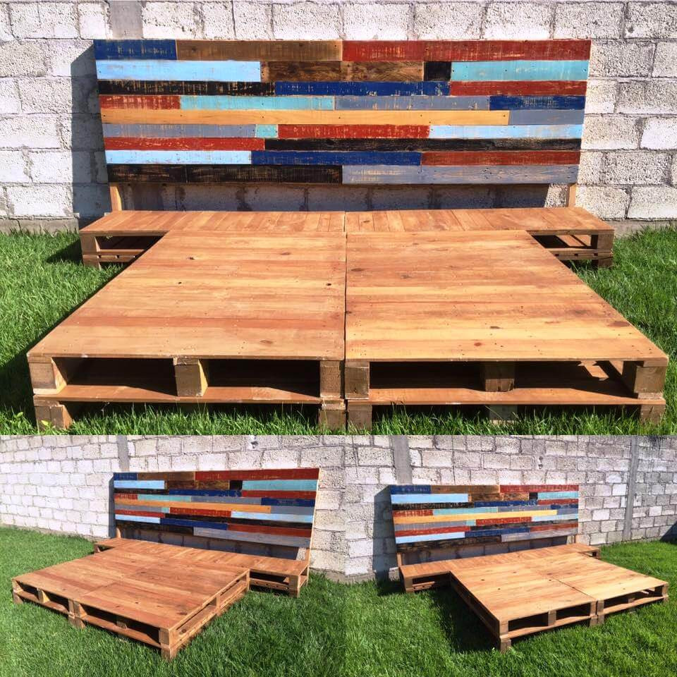 Best ideas about DIY Pallet Platform Bed
. Save or Pin DIY Pallet Bed Frame with Headboard Now.