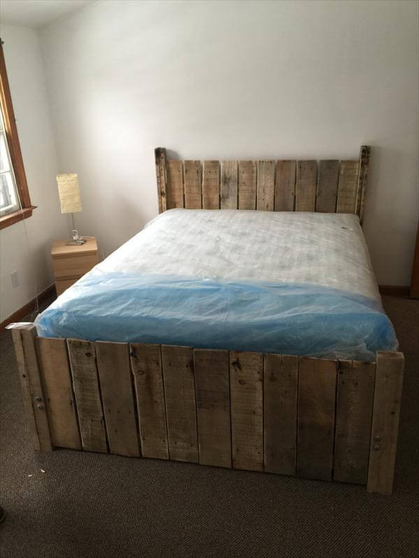 Best ideas about DIY Pallet Platform Bed
. Save or Pin DIY Custom Built Pallet Platform Bed Now.