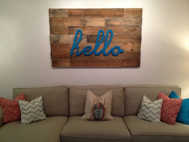 Best ideas about DIY Pallet Wall Art
. Save or Pin 13 DIY Pallet Wood Wall Art Designs Now.