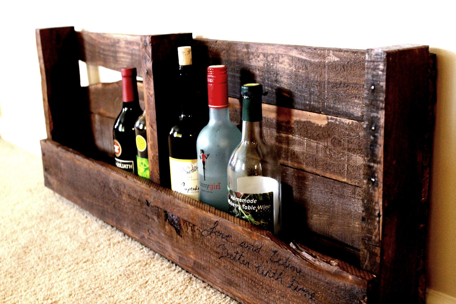 Best ideas about DIY Pallet Wine Rack
. Save or Pin Life With Hope DIY pallet wine rack Now.