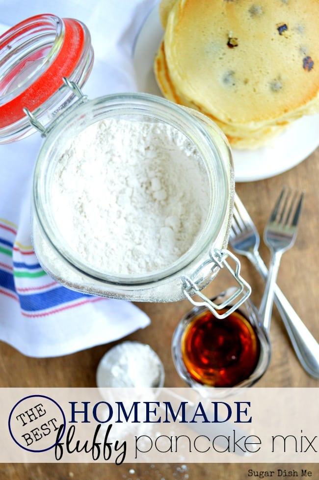 Best ideas about DIY Pancake Mix
. Save or Pin Homemade Fluffy Pancake Mix Sugar Dish Me Now.