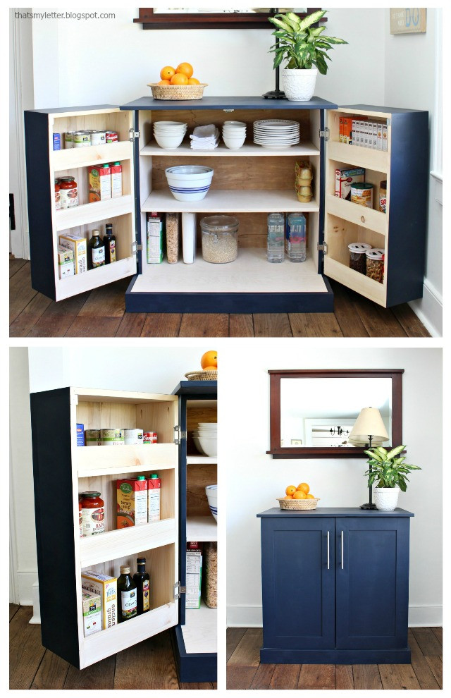 Best ideas about DIY Pantry Cabinet
. Save or Pin That s My Letter DIY Freestanding Kitchen Pantry Cabinet Now.