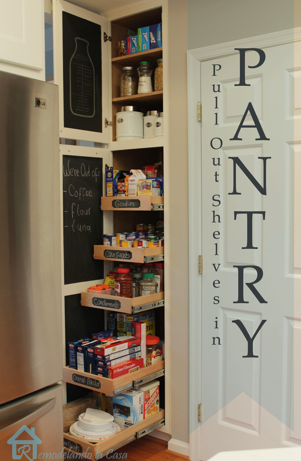 Best ideas about DIY Pantry Shelves
. Save or Pin DIY Kitchen Organization Ideas Remodelando la Casa Now.