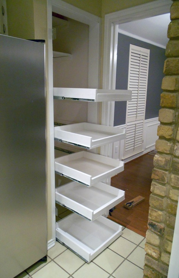 Best ideas about DIY Pantry Shelves
. Save or Pin DIY sliding pantry shelves Now.