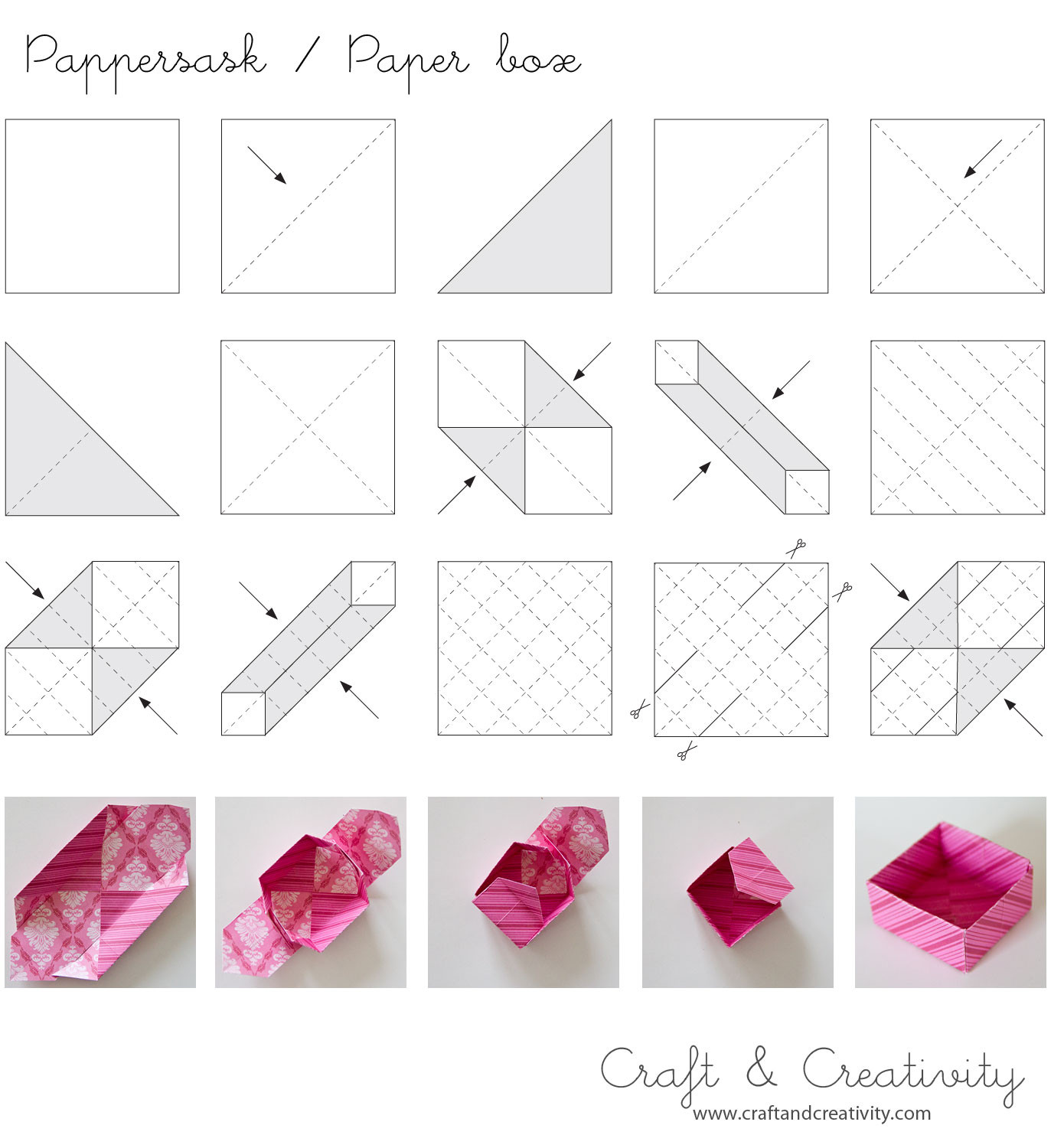 Best ideas about DIY Paper Box
. Save or Pin Dagens pyssel pappersaskar – Craft of the Day paper Now.