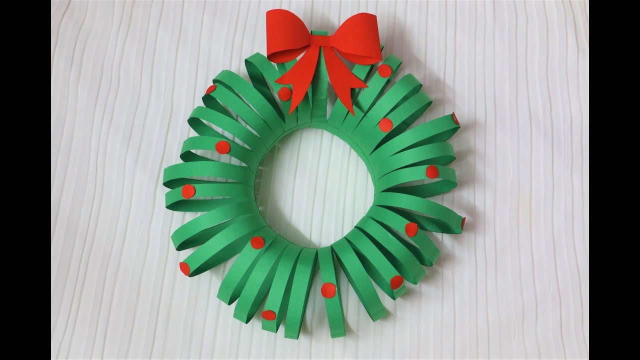 Best ideas about DIY Paper Christmas Decorations
. Save or Pin Easiest DIY Christmas Wreath Paper Crafts Now.