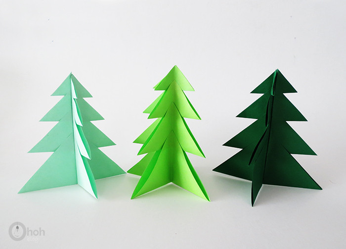 Best ideas about DIY Paper Christmas Trees
. Save or Pin DIY paper Christmas tree Ohoh Blog Now.