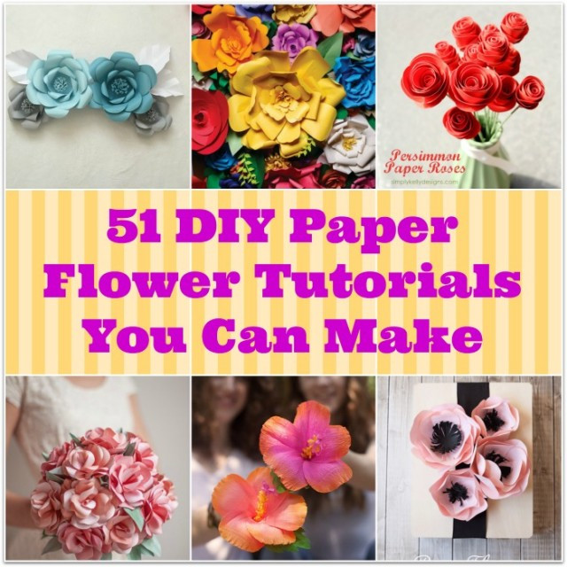Best ideas about DIY Paper Flower
. Save or Pin 51 DIY Paper Flower Tutorials How to Make Paper Flowers Now.
