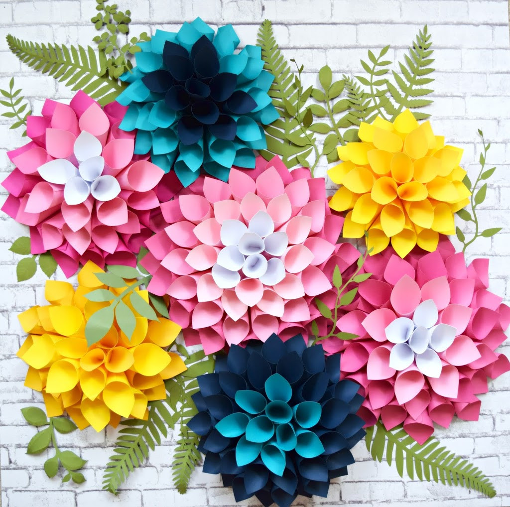 Best ideas about DIY Paper Flower Wall
. Save or Pin DIY Giant Dahlia Paper Flowers How to Make Paper Now.