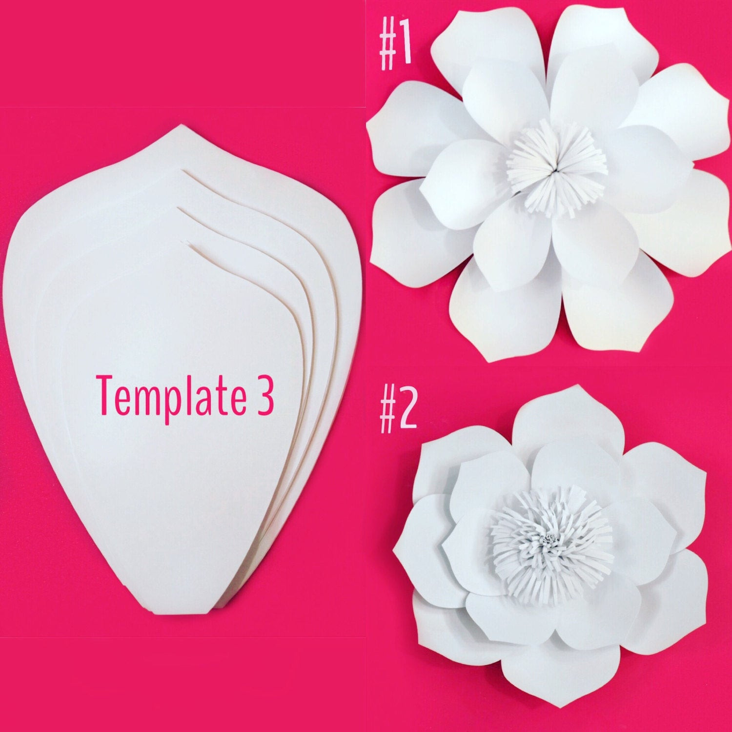 Best ideas about DIY Paper Flowers Template
. Save or Pin Paper Flower Template DIY Kit SALE Now.