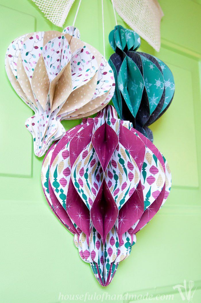 Best ideas about DIY Paper Ornaments
. Save or Pin DIY Giant Paper Ornament Christmas Wreath a Houseful of Now.