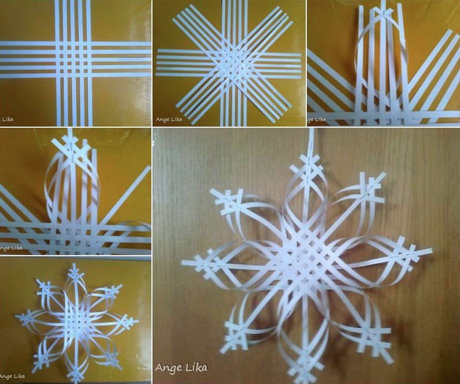 Best ideas about DIY Paper Snowflakes
. Save or Pin Wonderful DIY Colorful Woven Star Snowflake Now.