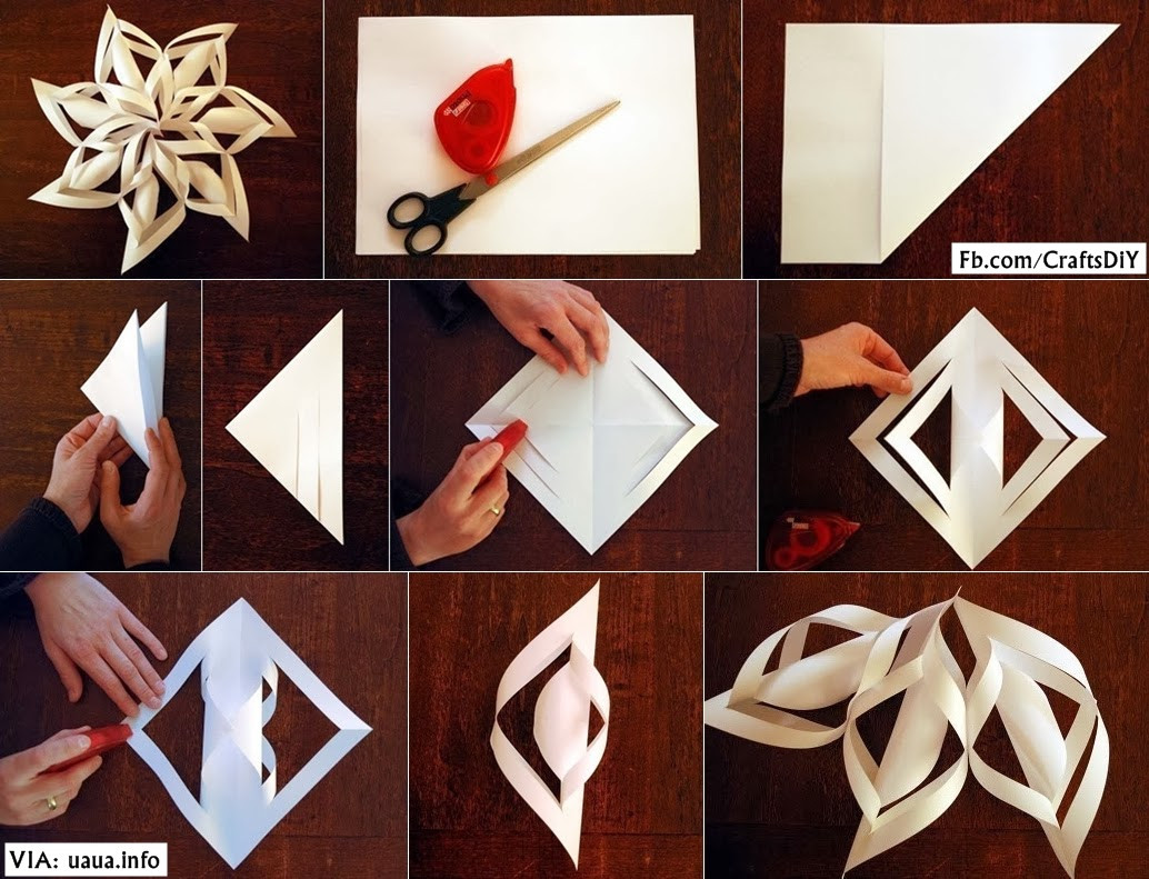 Best ideas about DIY Paper Snowflakes
. Save or Pin DIY Paper Snowflake DIY Craft Projects Now.