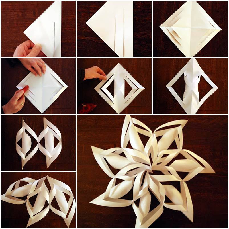 Best ideas about DIY Paper Snowflakes
. Save or Pin DIY 3D Paper Snowflake Ornaments Now.