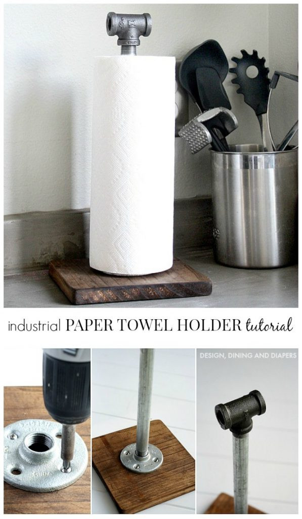 Best ideas about DIY Paper Towel Holder
. Save or Pin DIY Industrial Paper Towel Holder Taryn Whiteaker Now.