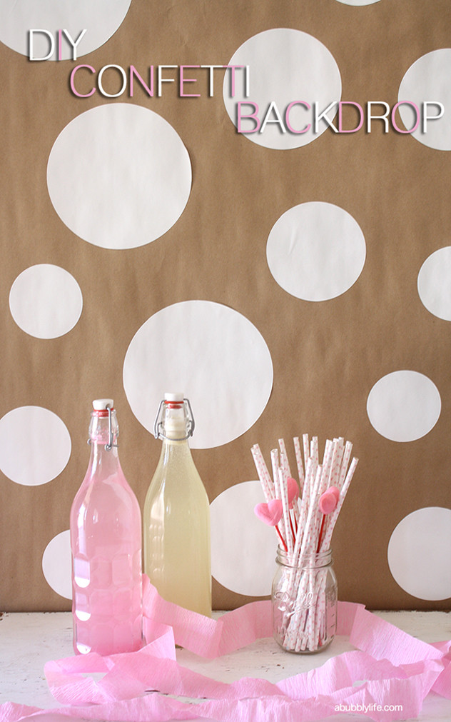 Best ideas about DIY Party Backdrop
. Save or Pin A Bubbly Life DIY Confetti Party Backdrop Now.