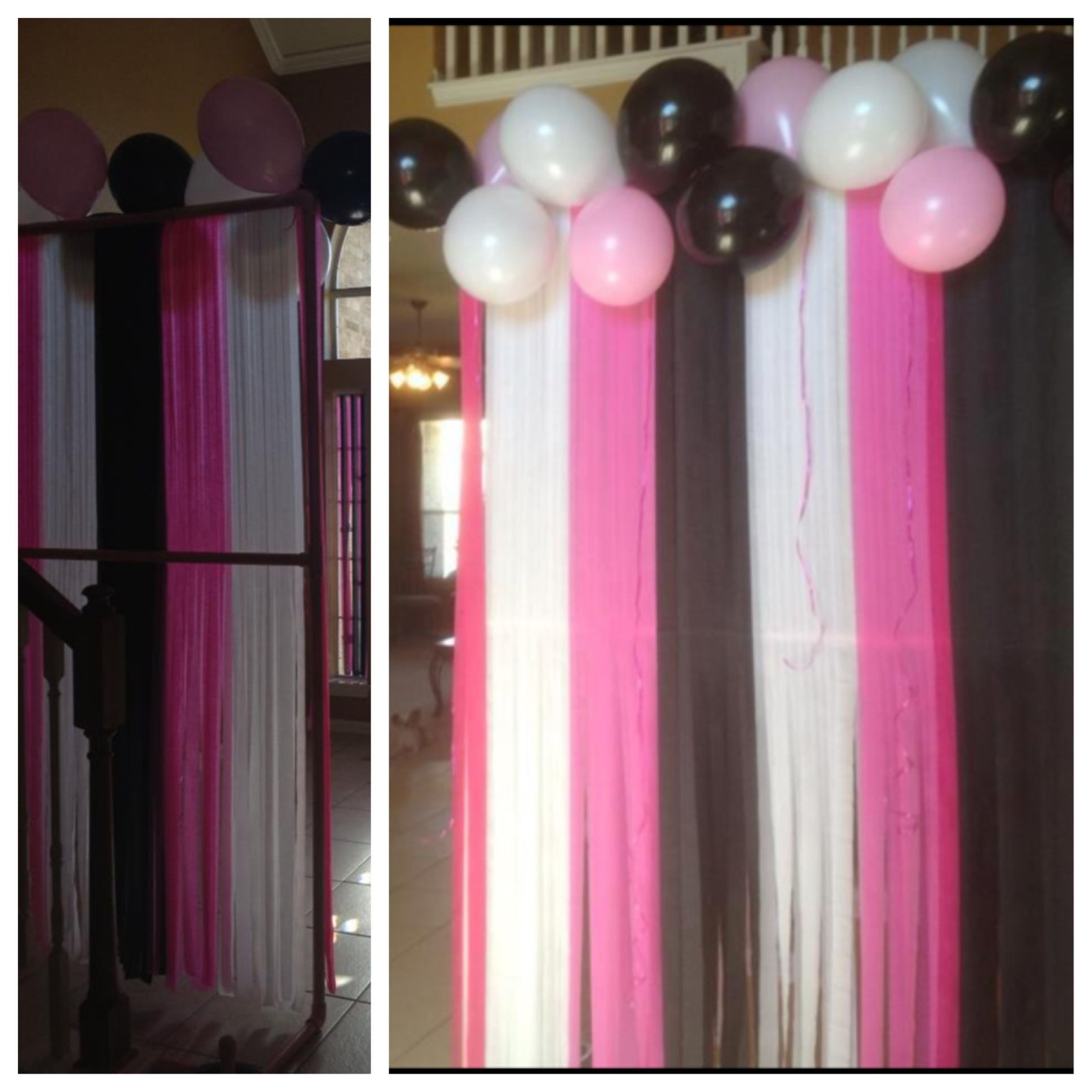 Best ideas about DIY Party Backdrop
. Save or Pin Diy birthday party photo backdrop Using PVC pipe Now.
