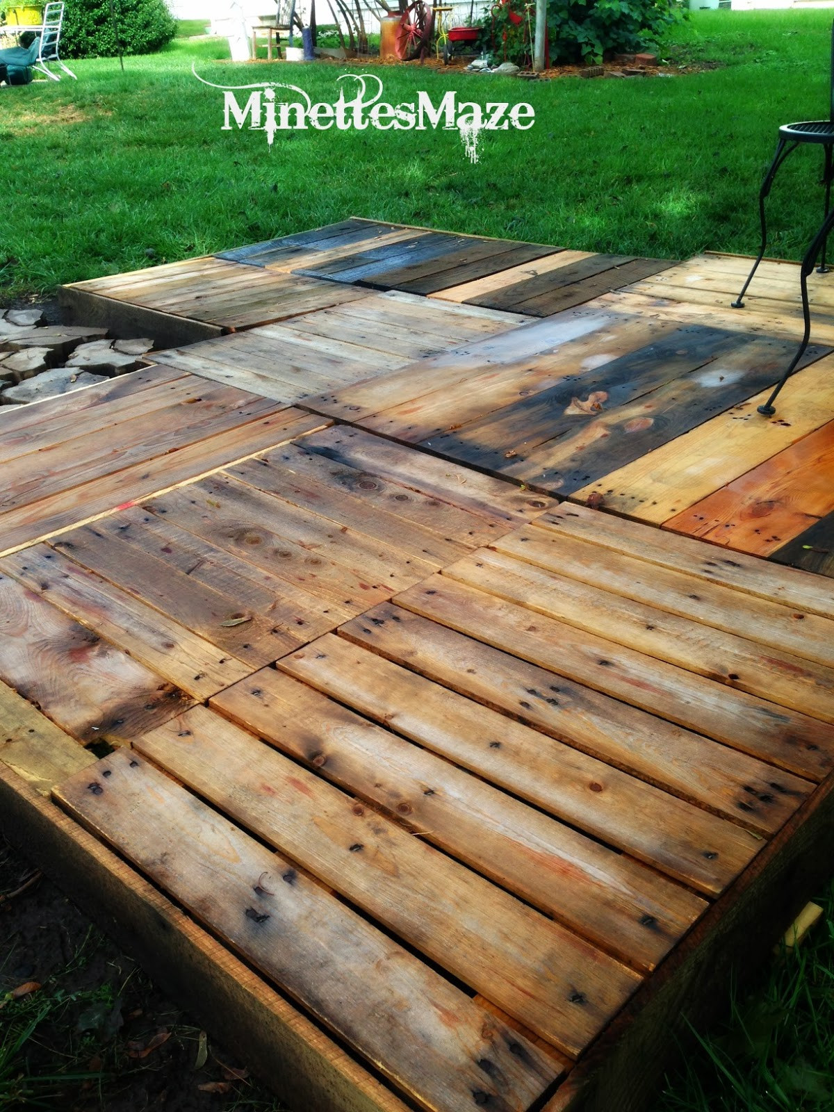 Best ideas about DIY Patio Decking
. Save or Pin MinettesMaze DIY Pallet Deck Now.