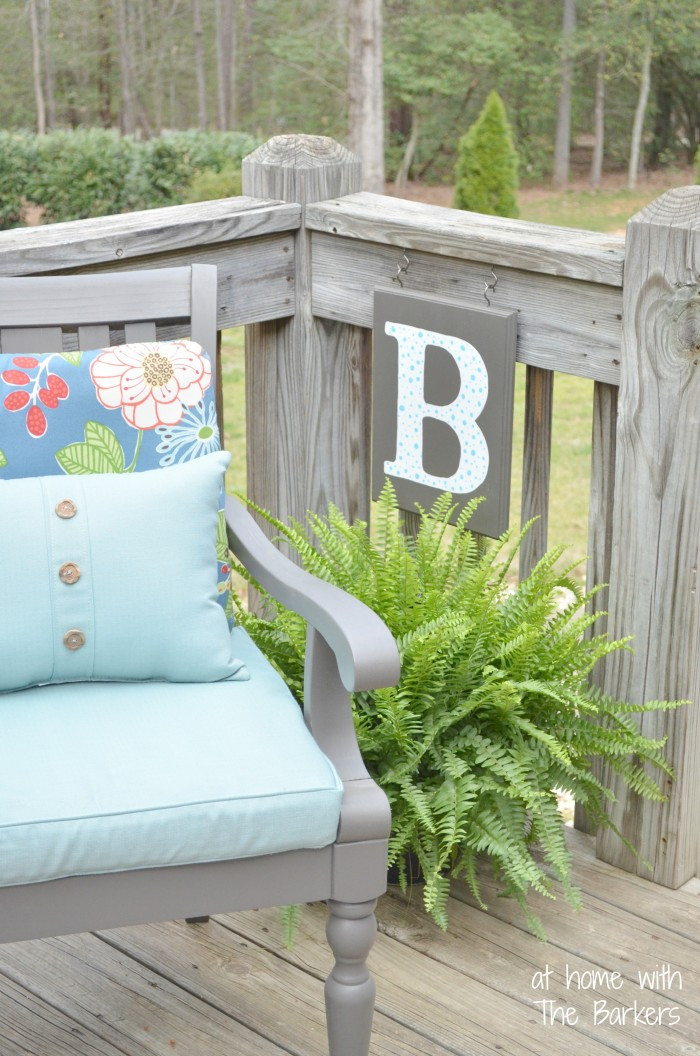 Best ideas about DIY Patio Decorations
. Save or Pin DIY Monogram Flag At Home with The Barkers Now.