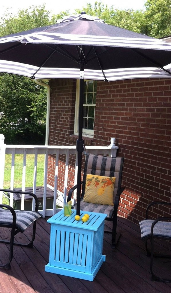 Best ideas about DIY Patio Umbrella Stand
. Save or Pin DIY Patio Umbrella Stand Side Table Mom in Music City Now.