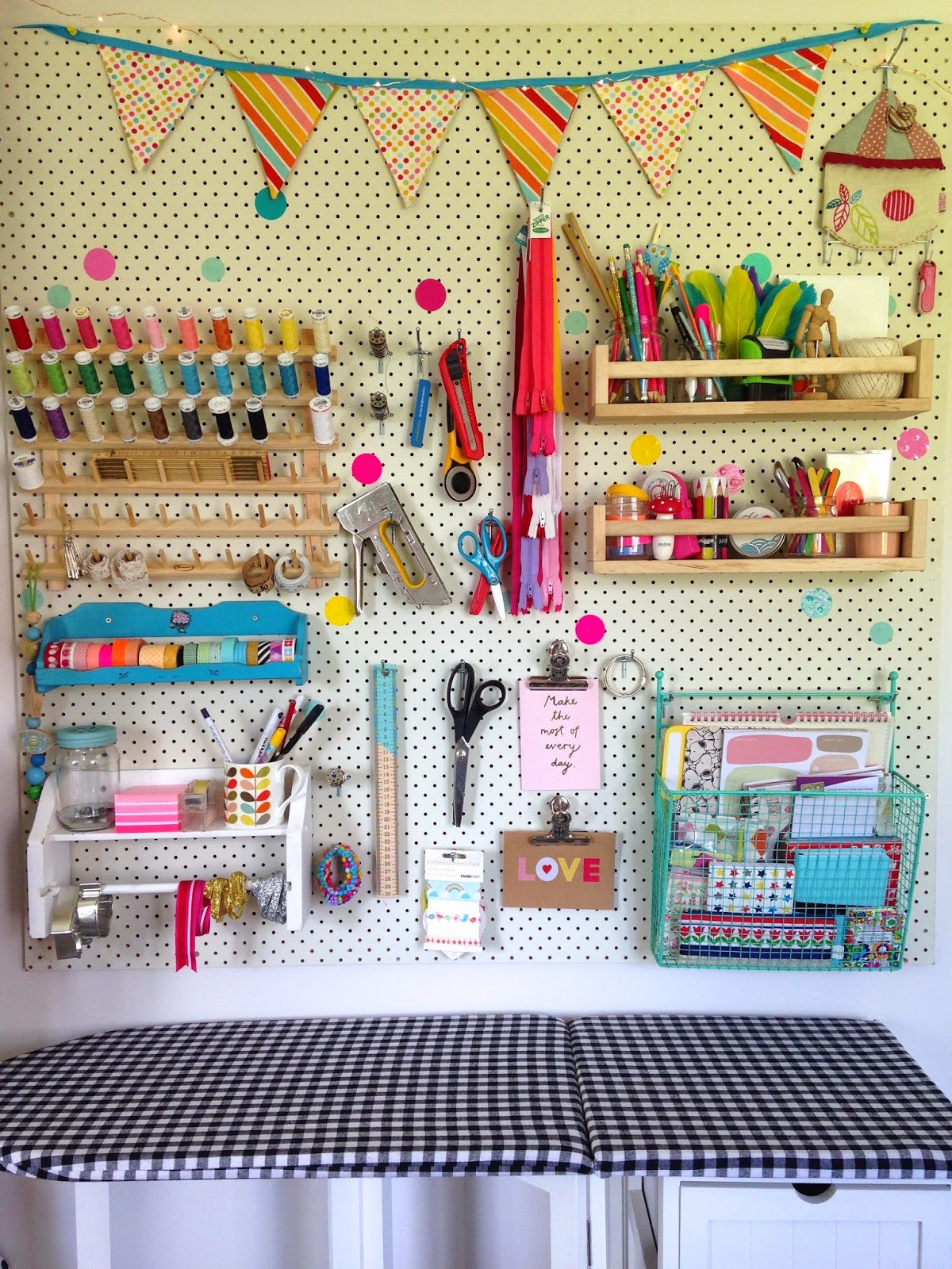Best ideas about DIY Pegboard Hooks
. Save or Pin mousehouse Craft Room Pegboard DIY Now.