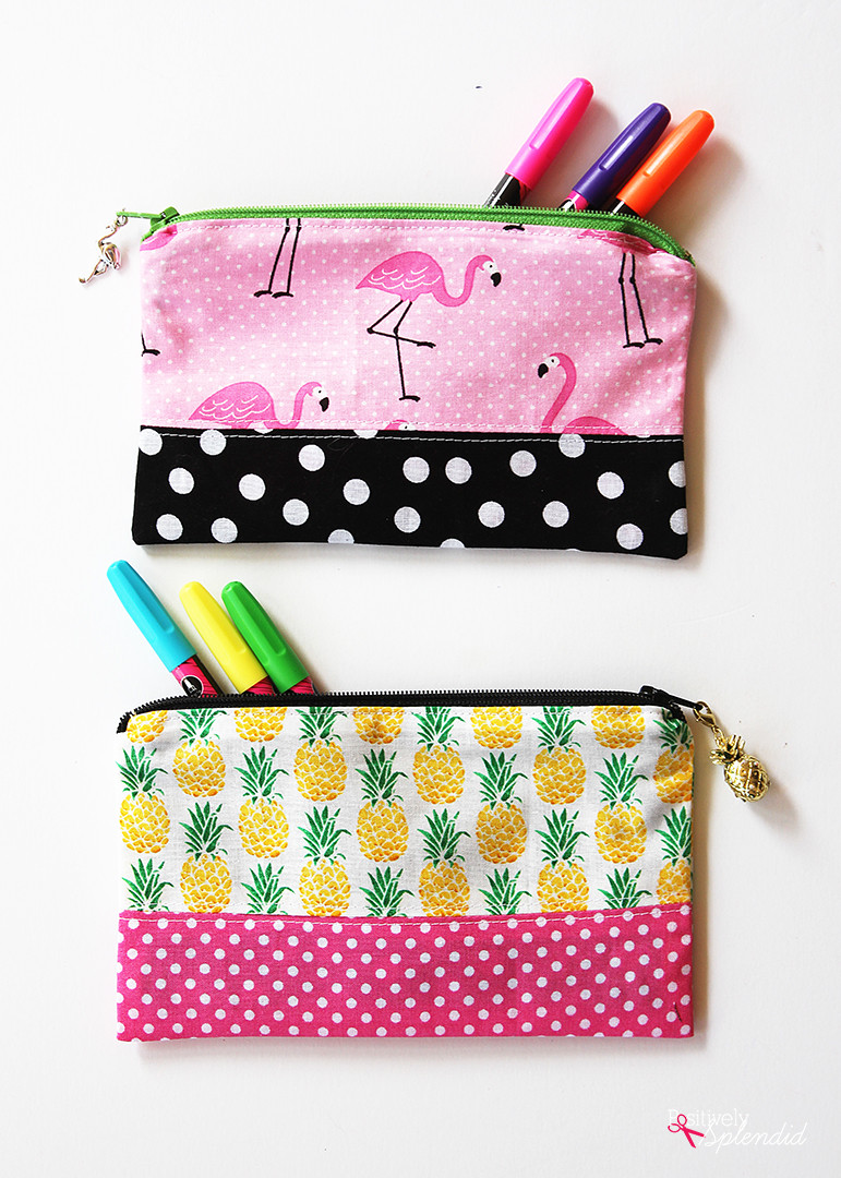 Best ideas about DIY Pencil Pouch
. Save or Pin Zipper Pencil Pouch DIY Sewing Tutorial by Positively Splendid Now.